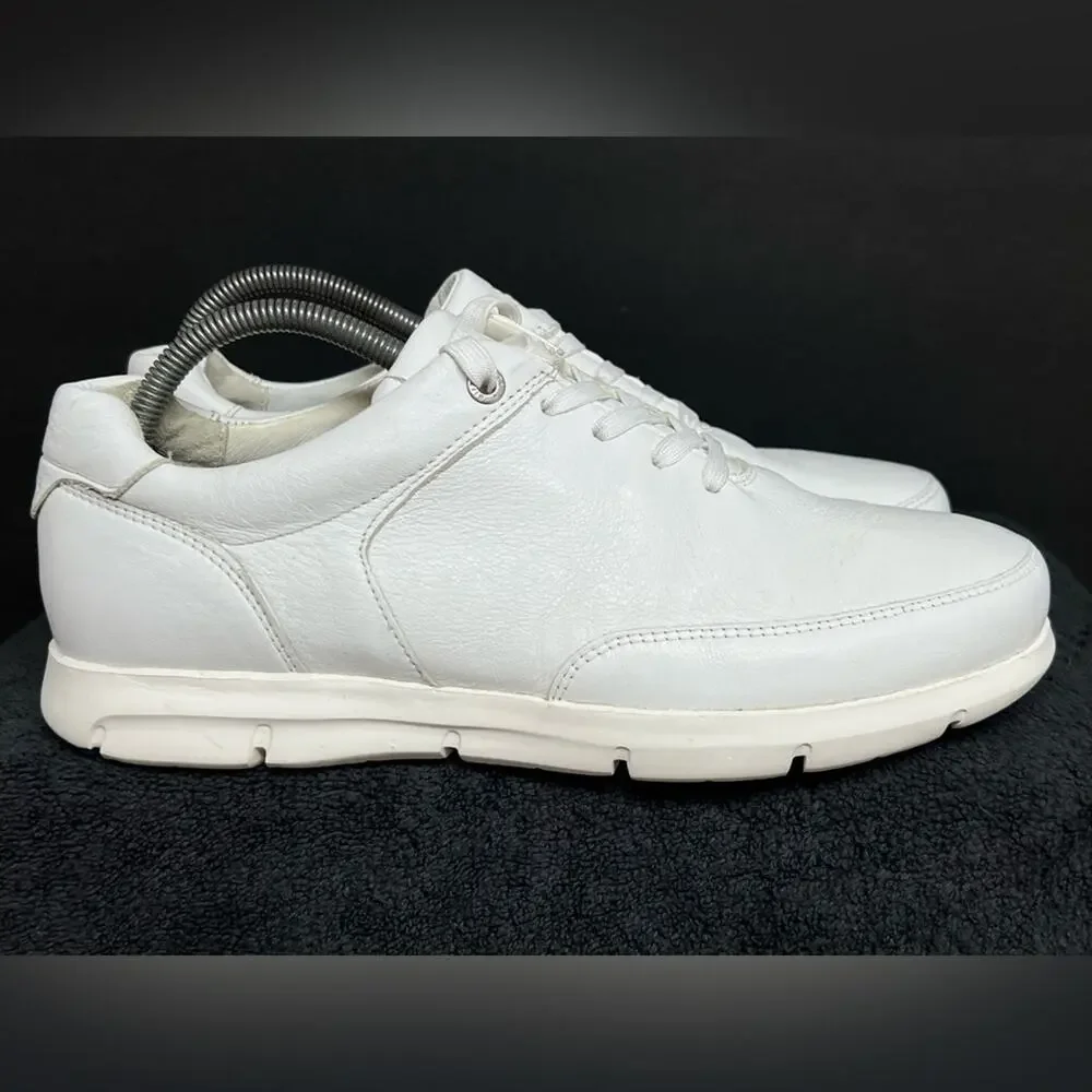 Birkenstock Manitoba Mens White Leather Comfort Shoes Size 41 US 8M CLEAN